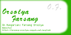 orsolya farsang business card